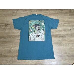 Rip N Dip Nermal x Frida Kahlo Sz M Green Skate Short Sleeve T-Shirt